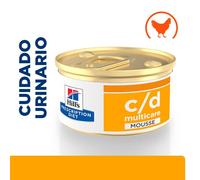 48 latas x 85 g Hill's Prescription Diet c/d Multicare Mousse de Pollo lata para gatos ¡Pack Ahorro!