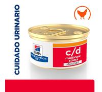 24 latas x 85 g Hill's Prescription Diet c/d Multicare Stress Mousse de pollo lata para gatos ¡Pack Ahorro!