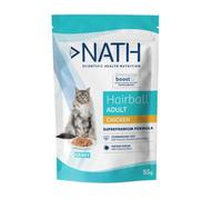 85 g Nath Adult Hairball Pollo Sobre en Salsa para gatos
