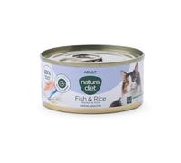85 g Natura Diet Adult Pescado y Arroz lata para gatos