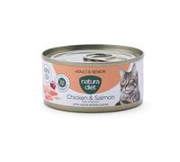 Natura Diet Adult & Senior Pollo y Salmón Paté Latas para Gatos 85 gr