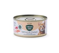 Natura Diet Kitten Salmón y Pollo Paté Latas para Gatitos 85 gr
