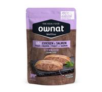 85 g Ownat Wetline Esterilizado Pollo y Salmón sobre para gatos