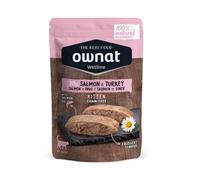 85 g Ownat Wetline Kitten Salmón y Pavo sobre para gatitos