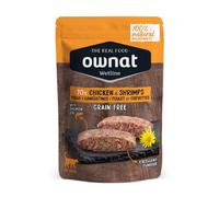 85 g Ownat Wetline Pollo y Langostinos sobre para gatos
