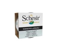 85 g Schesir Adult Atún con Lubina lata para gatos