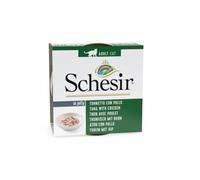 85 g Schesir Adult Atún con pollo lata para gatos