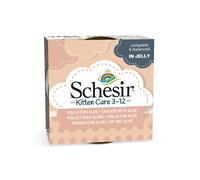 85 g Schesir Kitten pollo con aloe latas para gatitos