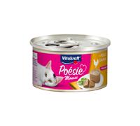 Vitakraft Poésie Mousse, comida húmeda para gatos, mousse esponjosa con pollo, en tamaño de almacenamiento, sin azúcar añadido (1x 85g)