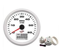 85 mm GPS velocímetro 0-35Knots 0-40MPH con pantalla LCD for odómetro de embarcación yate marino Para laboratorio(C)