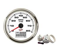 85 mm GPS velocímetro 0-35Knots 0-40MPH con pantalla LCD for odómetro de embarcación yate marino Para laboratorio(D)