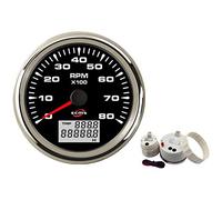 85 mm GPS velocímetro 0-35Knots 0-40MPH con pantalla LCD for odómetro de embarcación yate marino Para laboratorio(F)