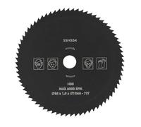 85 x 10 x 72T HSS Hoja de sierra circular para madera, plástico y metal, cuchillas de corte de carburo para taladros eléctricos y lijadoras. Hojas de corte