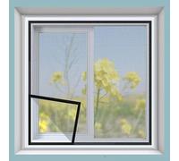 85 x 110 cm, mosquitera para ventana, autoadhesiva, malla con cintas, lavable y reutilizable, bloquea mosquitos, moscas e insectos