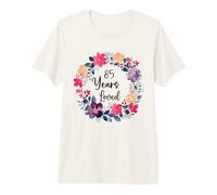 85 Years Loved Floral 85th Birthday Men Women Anniversary Camiseta Premium