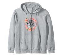 85 Years Loved Floral 85th Birthday Women 85 Years Old Sudadera con Capucha