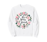 85 Years Loved Men Women 185 Years Old Cool 85th Birthday Sudadera