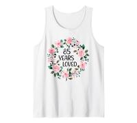 85 Years Loved Women Men 85 Years Old Cool 85th Birthday Camiseta sin Mangas