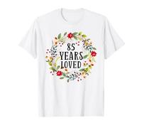 85 Years Old 85th Birthday Women Cool 85 Years Loved Camiseta