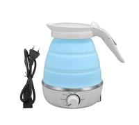 850W Foldable Fast Boiling Electric Kettle, Portable Kettle Lightweight Travel Coffee Maker Car Heating Mug for Travel Business Trips Camping (Blue)