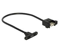 85109 Cable USB 2.0 USB A Hembra,USB B Micro Hembra 0.25m Negro DELOCK
