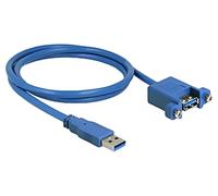 85112 Cable USB A-Hembra,USB A-Macho 1m Azul 24AWG,30AWG 5Gbps DELOCK