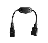 (852) Cable alargador PDU UPS IEC 320 C14 macho a C13 hembra con interruptor de encendido/apagado, 30