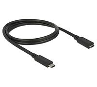 85533 Cable USB C Hembra,USB C Macho 1m Negro HDCP,HDR 10Gbps DELOCK