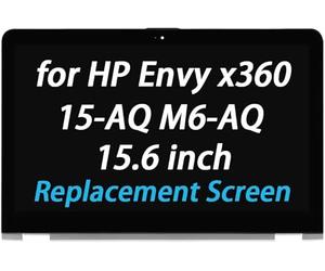 856811-001 856813-001 Repuesto para HP Envy x360 15-aq m6-aq 15-aq000 15-aq100 15-aq200 m6-aq003dx m6-aq005dx FHD 15-aq200 920 x 1 080 - Pantalla LCD táctil de 15.6 pulgadas, 30 pines, 60 Hz, con