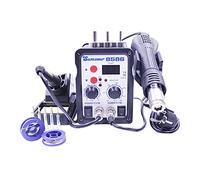 8586 700W 2 en 1 SMD Solder Rework Station Hot Air Soldering Hierro for reparación de soldadura con herramientas Regalos gratis,Unión térmica(SET-6)