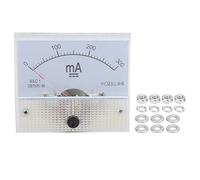 85C1 DC 0 300MA Amperímetro de puntero Medidor de panel de corriente analógico Dial de lectura fácil de alta precisión para estabilizador de voltaje Gabinete de distribución de