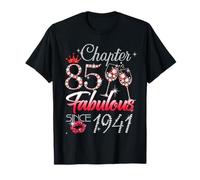 85th Birthday Queen Chapter 85 Fabulous Since 1941 Women Camiseta