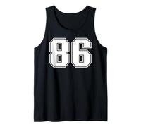 86 Número Ochenta y Seis Equipos Deportivos gráfico Varsity Matching Camiseta sin Mangas