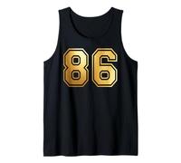 86 Número Ochenta y Seis Equipos Deportivos gráfico Varsity Matching Camiseta sin Mangas