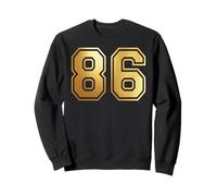 86 Número Ochenta y Seis Equipos Deportivos gráfico Varsity Matching Sudadera