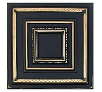 86-ZL-123 Paneles 3D, paneles de techo de poliestireno poliestireno, paneles de pared 3D, decoración en aspecto de marco clásico, techos, revestimiento de pared, 3 mm de grosor, 50 x 50 cm, 10 m²