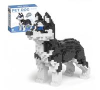 860 piezas Husky Siberiano Micro Bloques De Construcción, Bloques De Construcción 3D Serie Perro, Micro Bloques Juguetes Para Adultos, Regalos Creativos Y Decoración Del Hogar