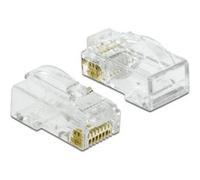 86473 conector RJ-45 Transparente, Enchufe transparente, RJ-45, Transparente, Macho, Derecho, Policarbonato, Cat6