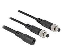 86571 Cable DC 5.5/2.1 Enchufe x2,DC 5.5/2.1 Enchufe recto 0.5m DELOCK