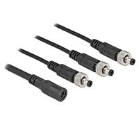 86572 Cable DC 5.5/2.1 Enchufe x3,DC 5.5/2.1 Enchufe recto 0.5m DELOCK