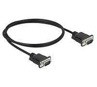86573 Cable D-Sub 9pin Conector, PVC ambos lados L: 1m negro DELOCK