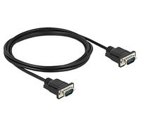 86574 Cable D-Sub 9pin Conector, PVC ambos lados L: 2m negro DELOCK