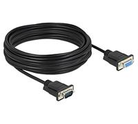 86599 Cable D-Sub 9pin Hembra,D-Sub 9pin Macho PVC L: 10m Negro DELOCK