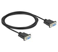 86824 Cable D-Sub 9pin Hembra, ambos lados PVC L: 2m negro DELOCK