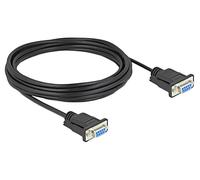 86826 Cable D-Sub 9pin Hembra, ambos lados PVC L: 5m negro DELOCK