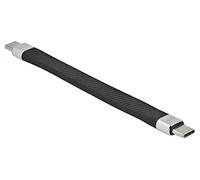 86939 Cable USB C macho, ambos lados 0,13m negro 10Gbps 5A DELOCK