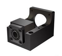 86mm 57mm Eje de soporte de motor paso a paso Soporte de montaje de acero Asiento de fijación con BK15 Tipo Soporte final (YR12-57)