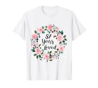 87 Years Loved Men Women 87 Years Old Cool 87th Birthday Camiseta