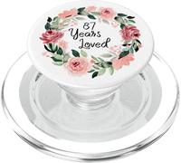 87 Years Loved Women Men 87 Years Old 87th Birthday PopSockets PopGrip para MagSafe