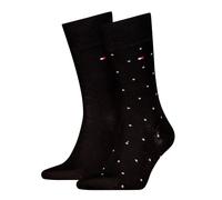 8719965009202 Dot Calcetines clásicos, Negro, 43-46 (Pack de 2) Hombres